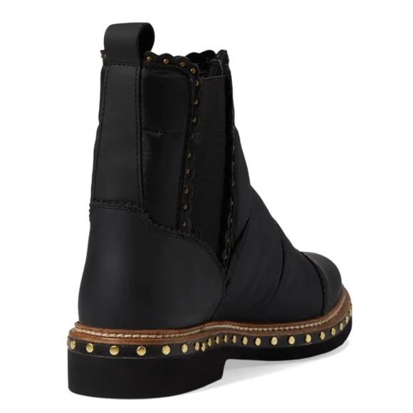 HOST PICK - Free People Atlas Puffer Chelsea Black Studded Boots NWT - Picture 4 of 8